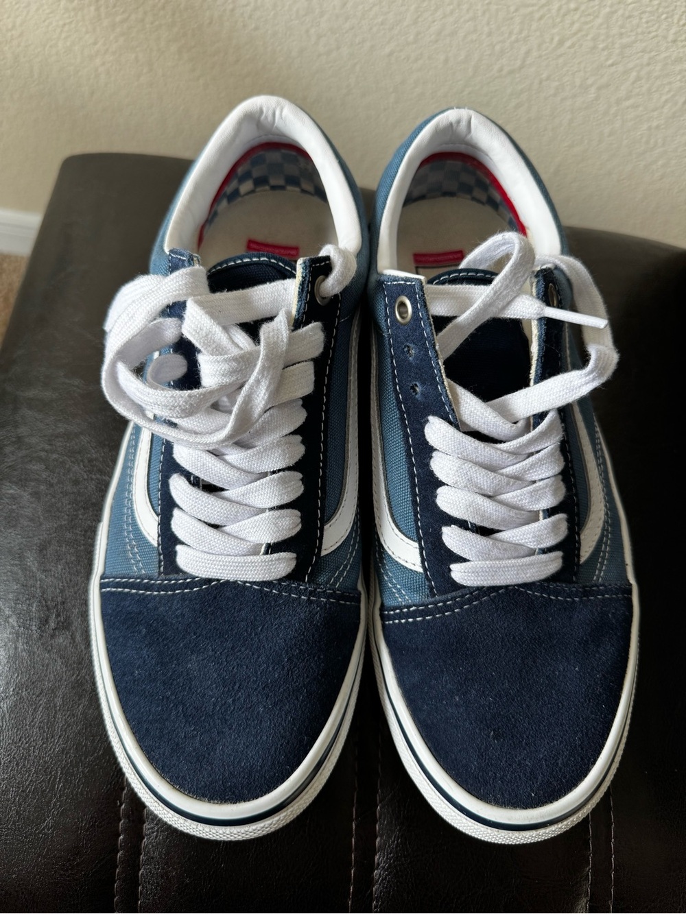 Vans Old Skool Navy Blue Suede Skate Shoes Men’s 9.5 - Picture 2 of 7